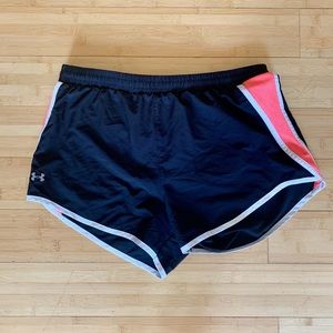 Under Armour Black/Pink Running Shorts